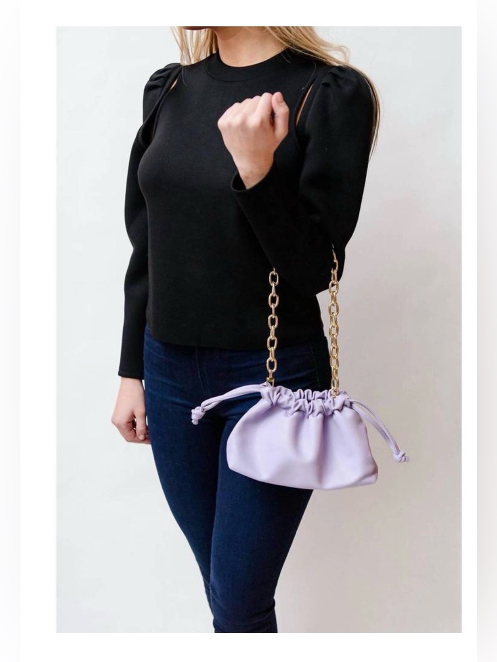 NEW JULES KAE brea bag in lilac